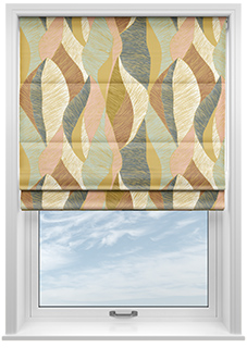 Anthurium, Caramel - Roman Blind